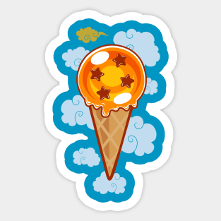 Magic Ball Ice Cream Sticker